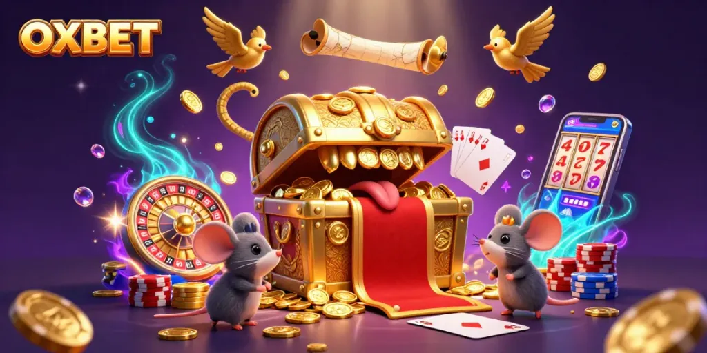 Experience thrilling gambling at OXBET with vibrant casino elements and dynamic gaming action.